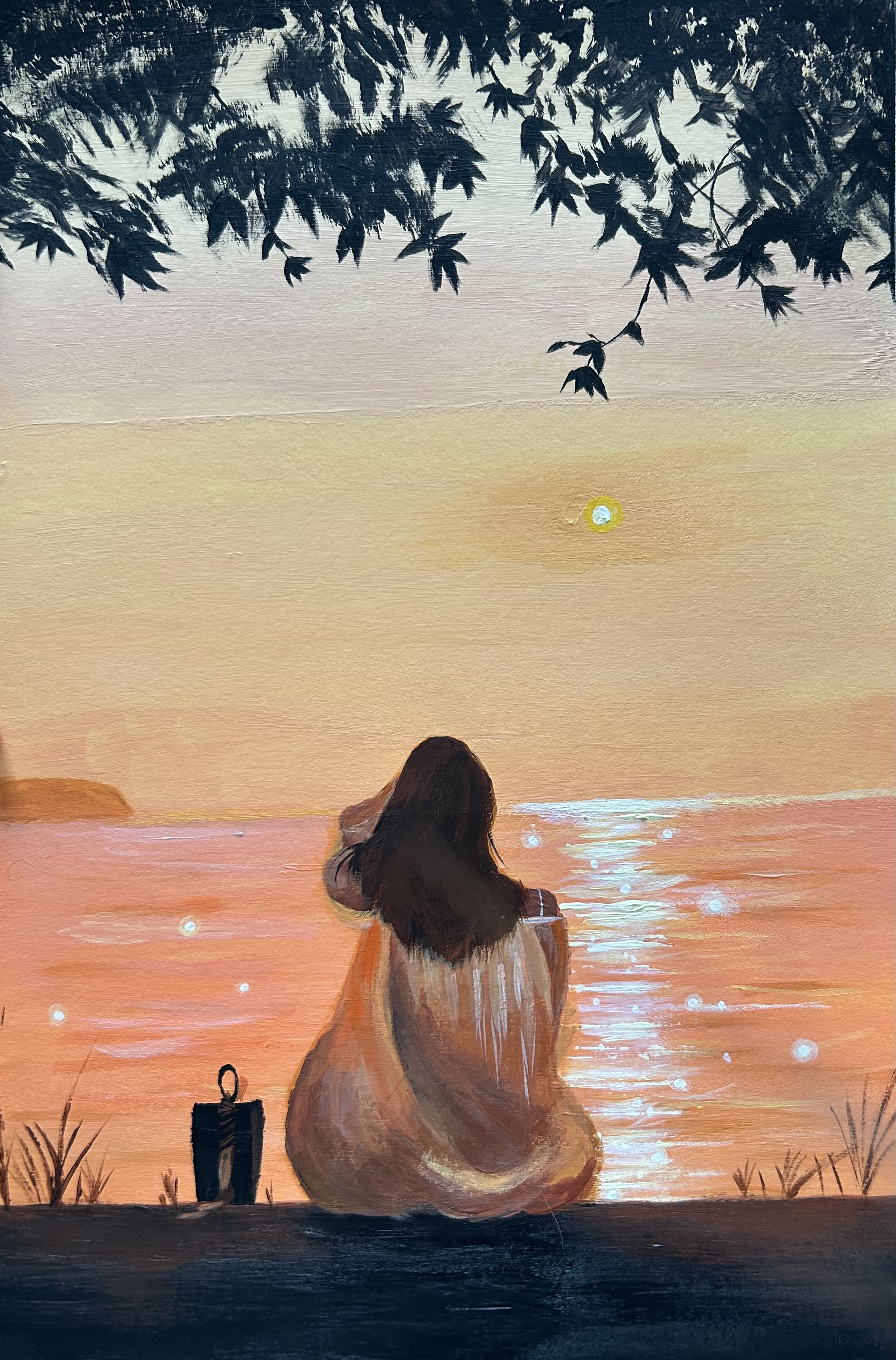 A Girl in Sunset